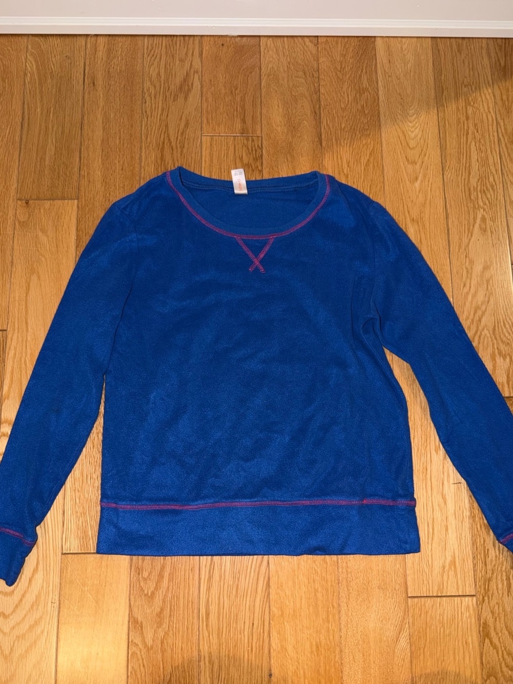 Royal Blue Crewneck Pajama Sweatshirt